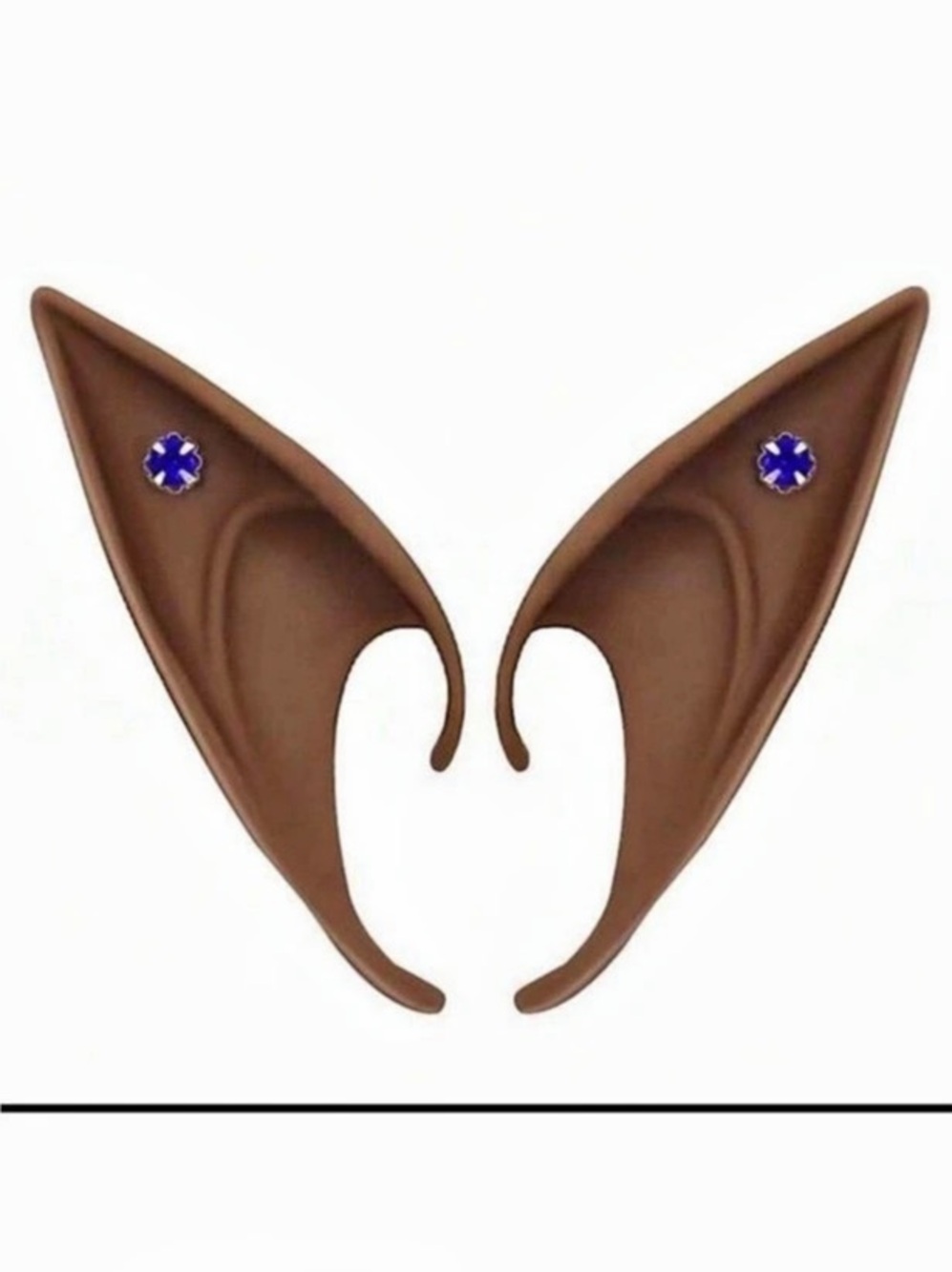 Fantasy Elf Ear Hair Accessories in Brown